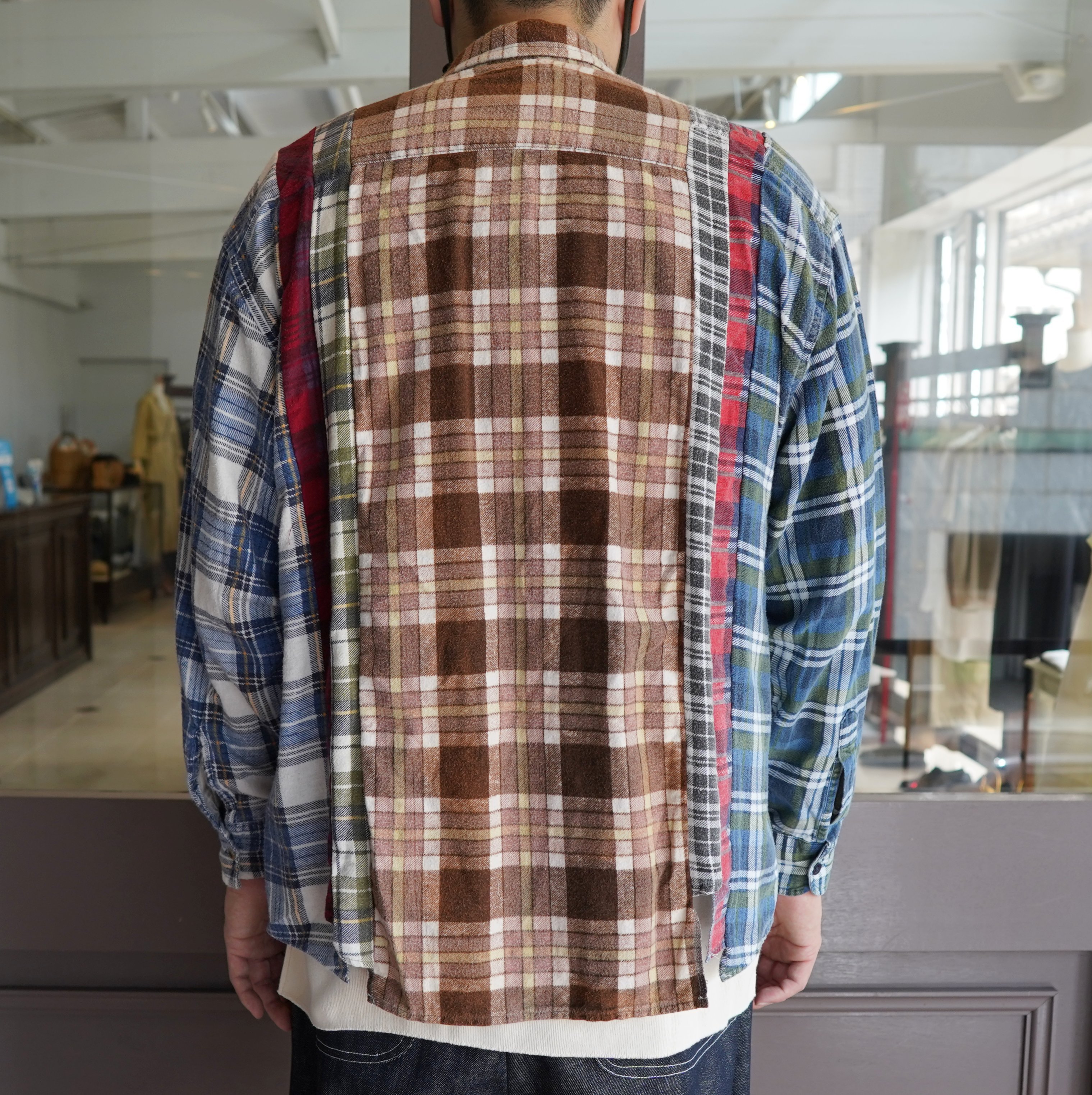 【40% off sale】 Rebuild by Needles(リビルドバイニードルス)/ flannel check shirts -ASSORT(A)- #JO286(7)