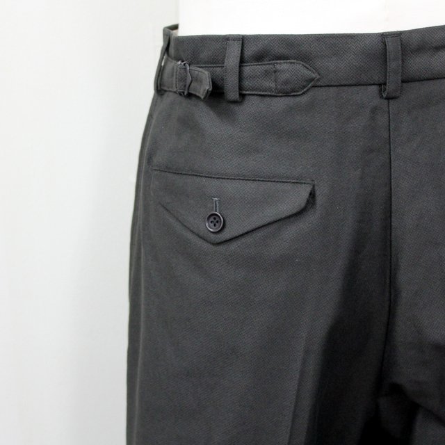 blurhms(u[X)/ Broken Cloth Curve Front Slacks -KHAKIGRAY- #BHS21F012(7)