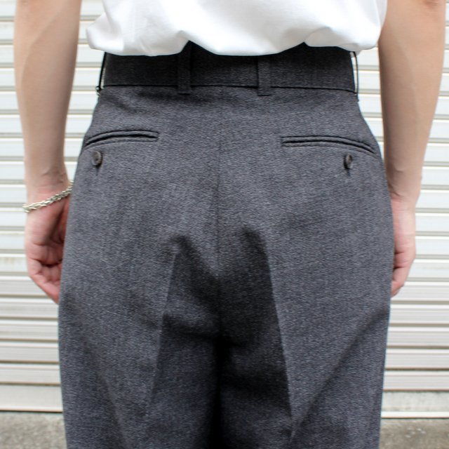 stein(シュタイン)/ BELTED WIDE STRAIGHT TROUSERS -CHARCOAL- #ST283(7)