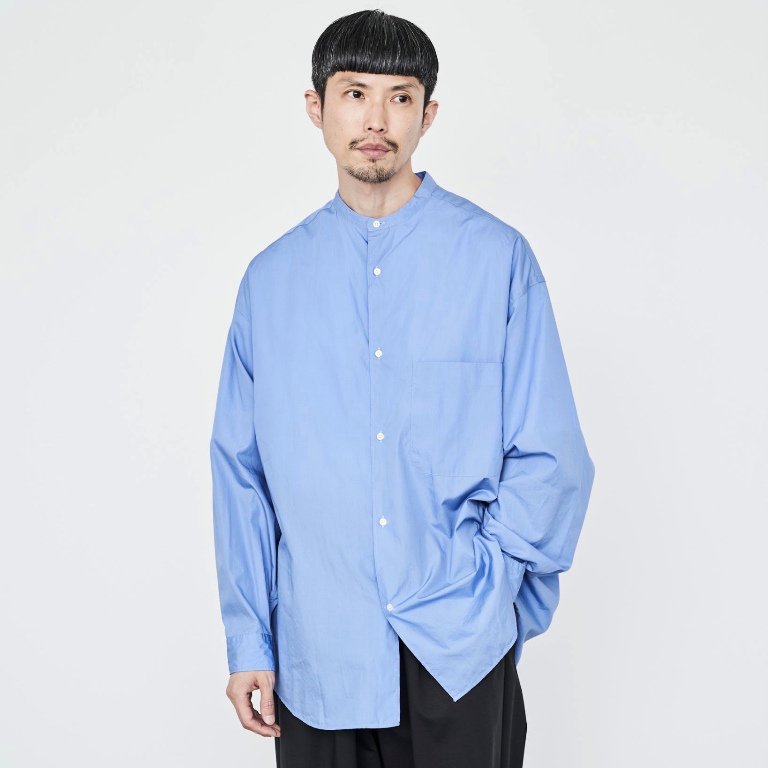 Graphpaper (グラフペーパー)/ BROAD OVERSIZED L/S BAND COLLAR SHIRT -6Color- #GM223-50062B(7)