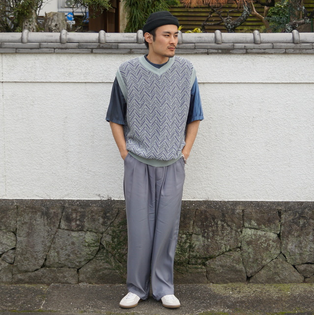 STEIN (シュタイン)/CUPRO WIDE EASY TROUSERS -2COLOR- #ST524-1(7)