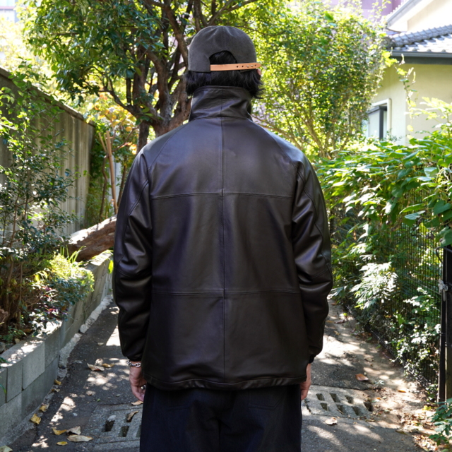 u23AWvMAATEE&SONS(}[eB[AhTY)/ GLOVE LEATHER FULLJIP ANORAK hGREEKh -BRWN- #MT3303-0909(7)