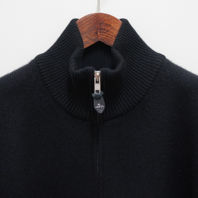 【23AW】HERILL(ヘリル)/Goldencash Zipup Sweater -Natural&Black- #23-080-HL-8070-3(7)
