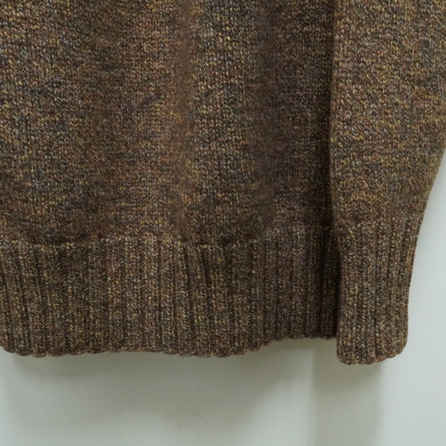 Slopeslow(スロープスロウ)/yoke top turtle neck sweater(yak/lambs multi ply) #1233006(7)