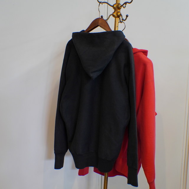 (24aw) A.PRESSE(A vbZ)/ Vintage Half Zip Sweat Hoodie -BLACK,RED- #24AAP-05-07K(7)