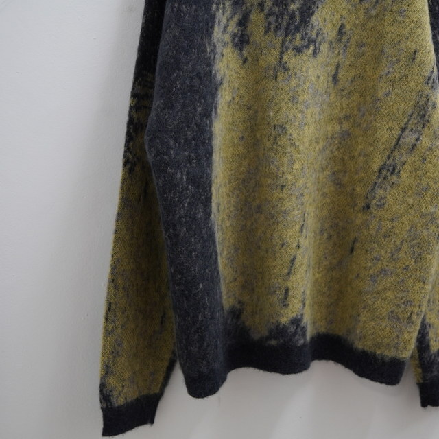  [24AW] YOKE([N)/ JACQUARD MOHAIR SWEATER -YELLOW- #YK24FW0815S(7)