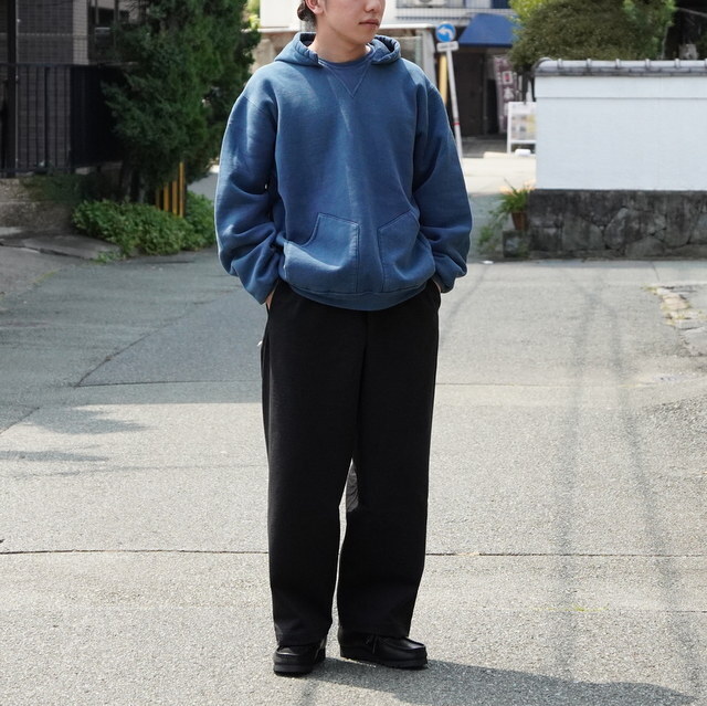 y25AWz A.PRESSE(A vbZ)/ Vintage Attached Hood Sweat Parka -BLACK,BLUE- #25AAP-05-10(7)