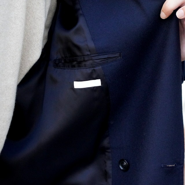 ULTERIOR(AeA) / SUPER FINE LIGHT MELTON DB JKT  -DEEP NAVY- #UJK25-KC205-A(7)