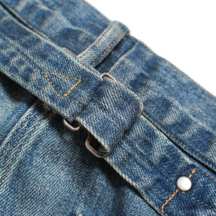 BOWWOW(oEE)/MINER'S REPAIRED DENIM WORK PANTS -AGED INDIGO- #BW252-MRDWP(7)