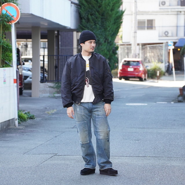 BOWWOW(oEE) / L-2B FLIGHT JACKET AGED -AGED BLACK- #BW252-L2FJ(7)