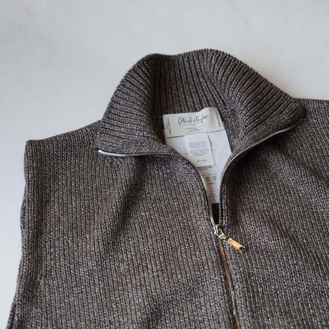 �y26SS�zOlde H&Daughter(�I�[���h�G�C�`�A���h�h�[�^�[)/ SILK LINEN VEST -3color- #BK063(7)
