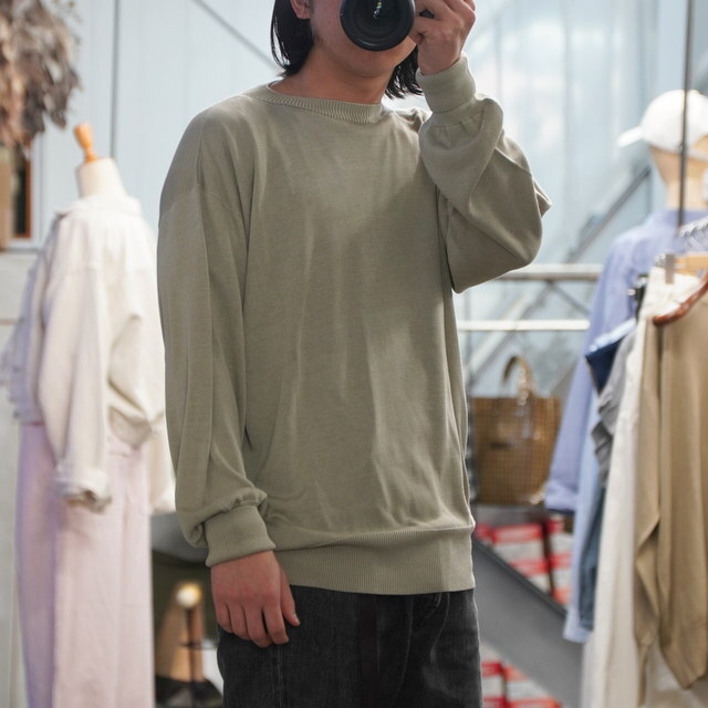  Olde H&Daughter(�I�[���h�G�C�`�A���h�h�[�^�[)/ SILK PLAIN STICH CREW L/S -3color- #BK004(7)