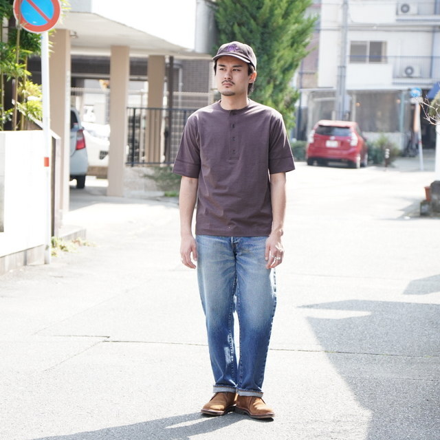 �y26SS�zBATONER(�o�g�i�\) / SLUB MIX SLEEPING T-SHIRT -BROWN,BLACK- #BN-26SM-051(7)