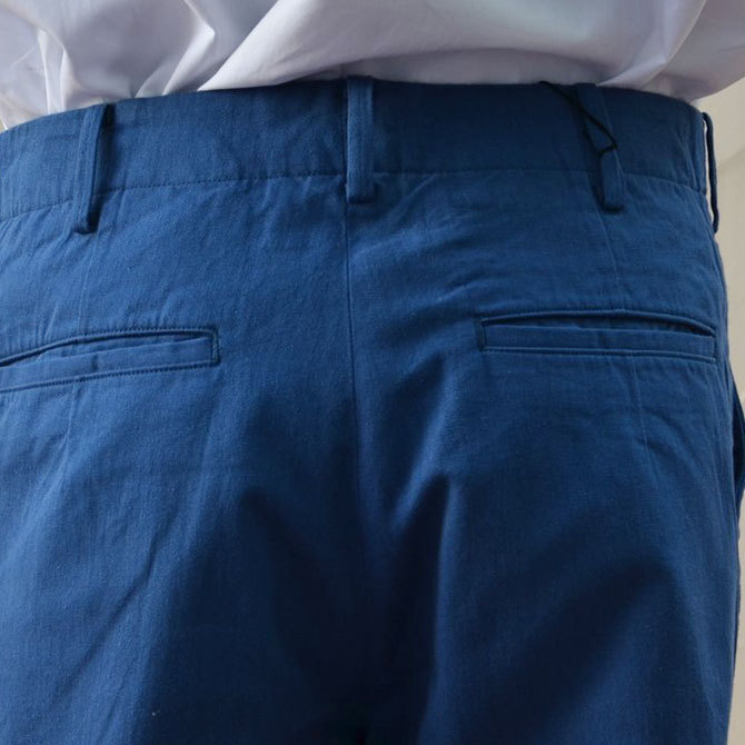 semoh(Z[) cotton chino taipered pants -blue-(8)