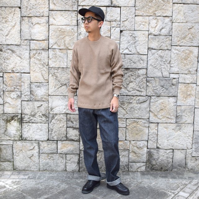 A VONTADE(ア ボンタージ)/ BD WAFFLE Mil.Crew L/S -BROWN- #VTD-0545