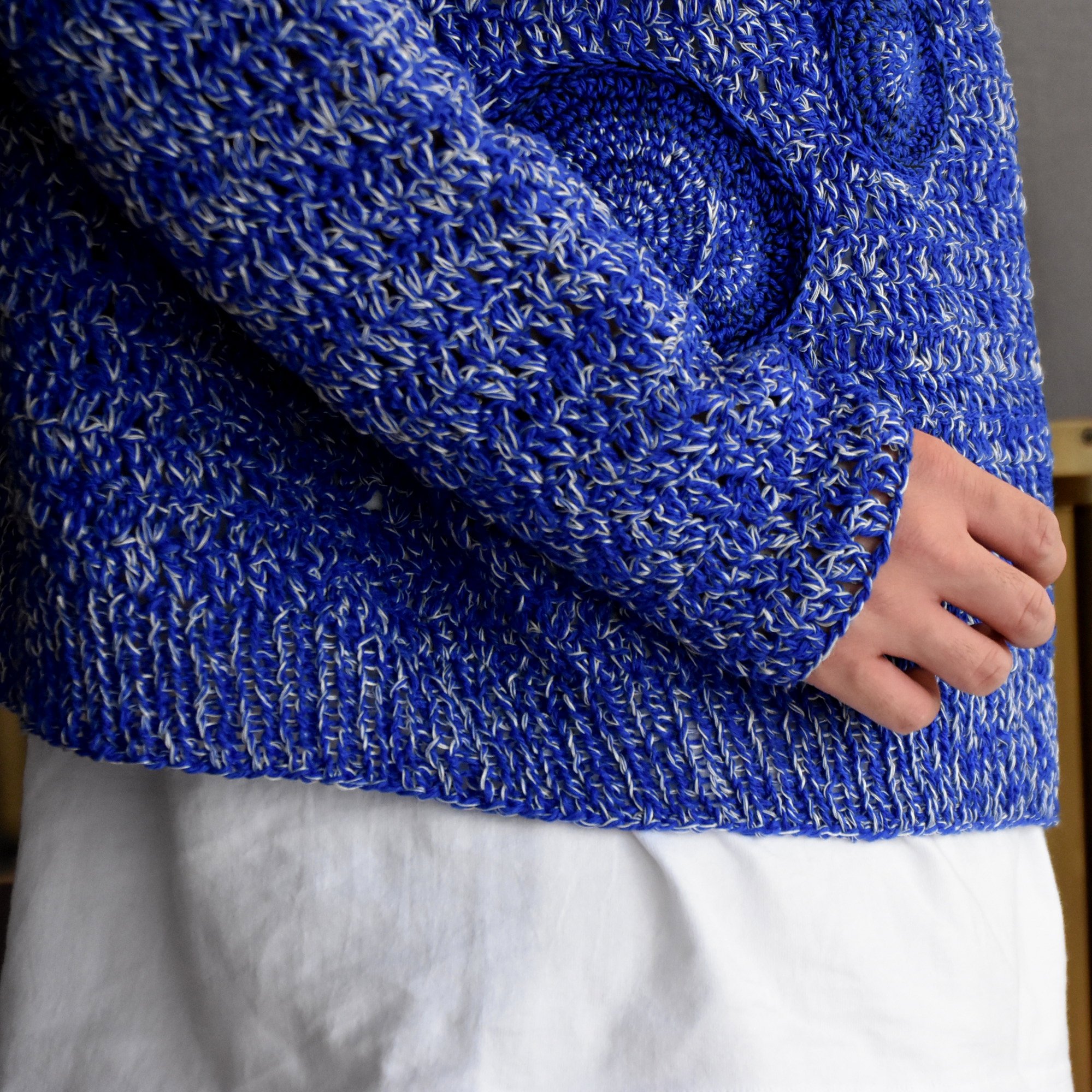 y40% off salez[2021]amachi.(A}`) Caillois's Agate knit-Majorelle Blue- #AY8-25(8)