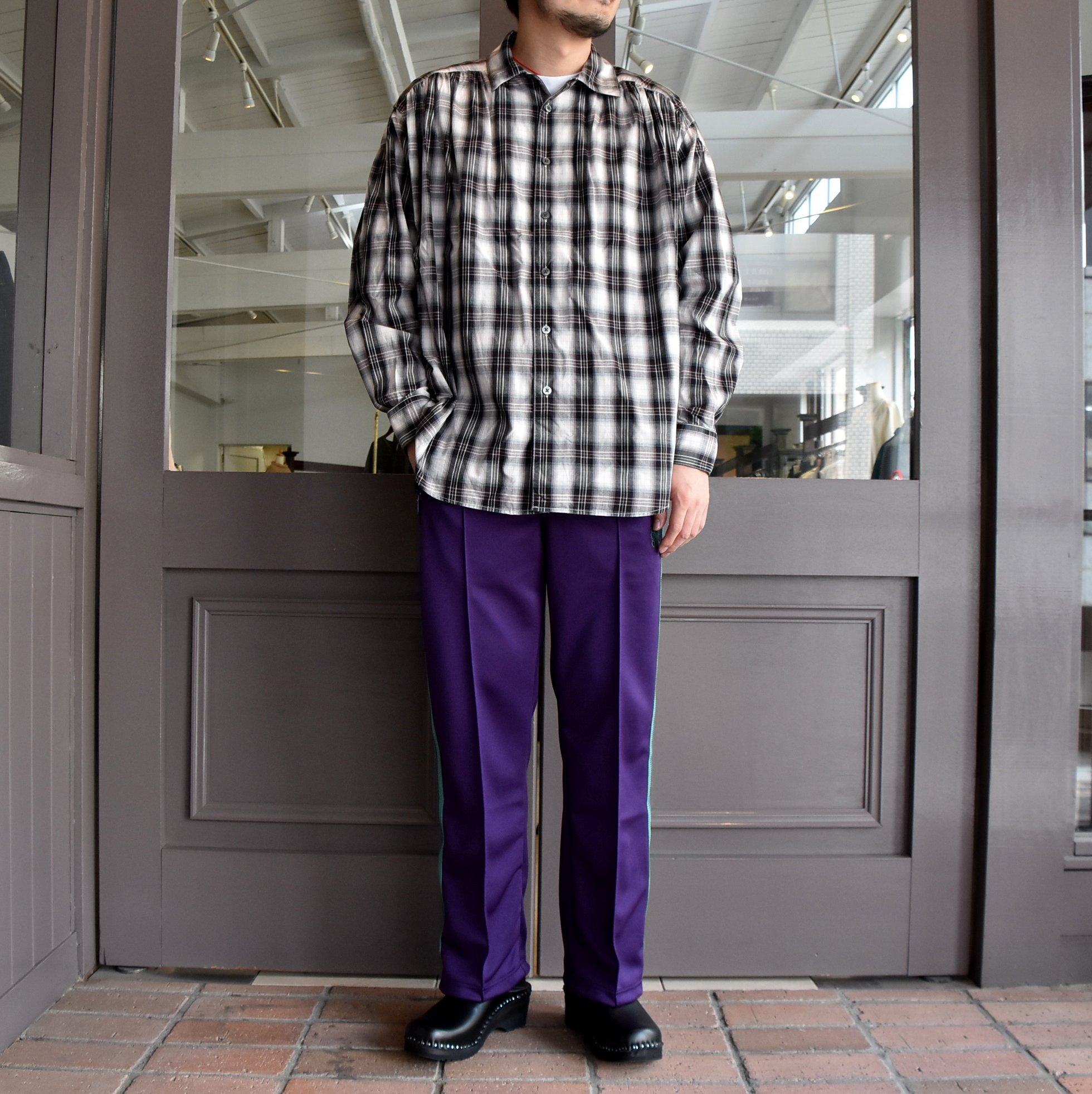 股上35cmネペンテス　エーアイイー23aw TUCKED WIDE PANT