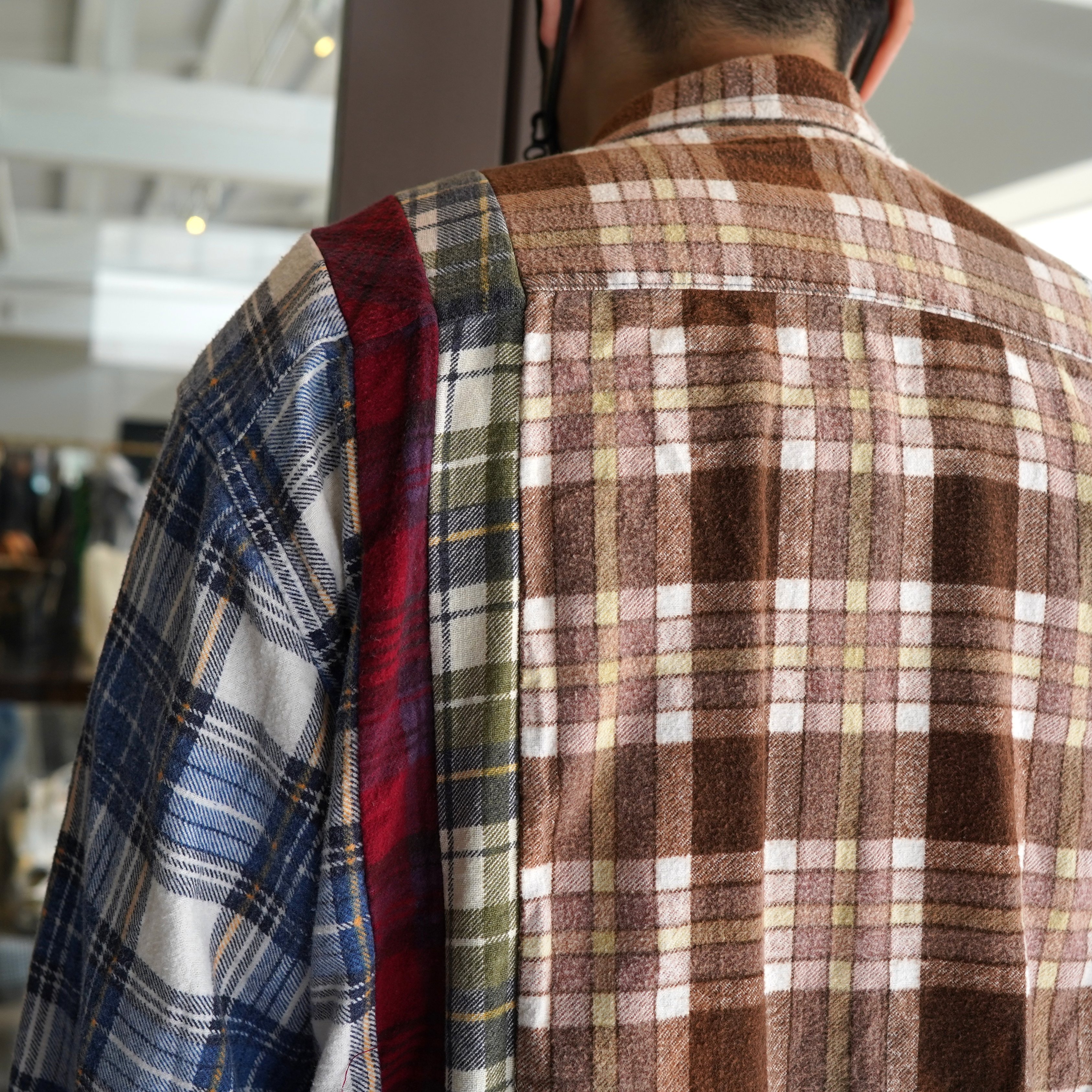 【40% off sale】 Rebuild by Needles(リビルドバイニードルス)/ flannel check shirts -ASSORT(A)- #JO286(8)