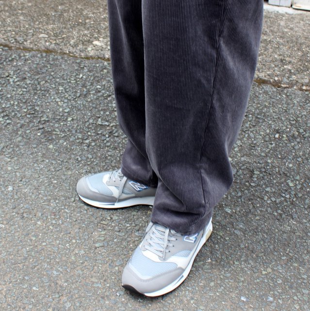 Graphpaper(グラフペーパー)/ Suvin Corduroy Wide Tapered Chef Pants -C.GRAY- #GM213-40074(8)