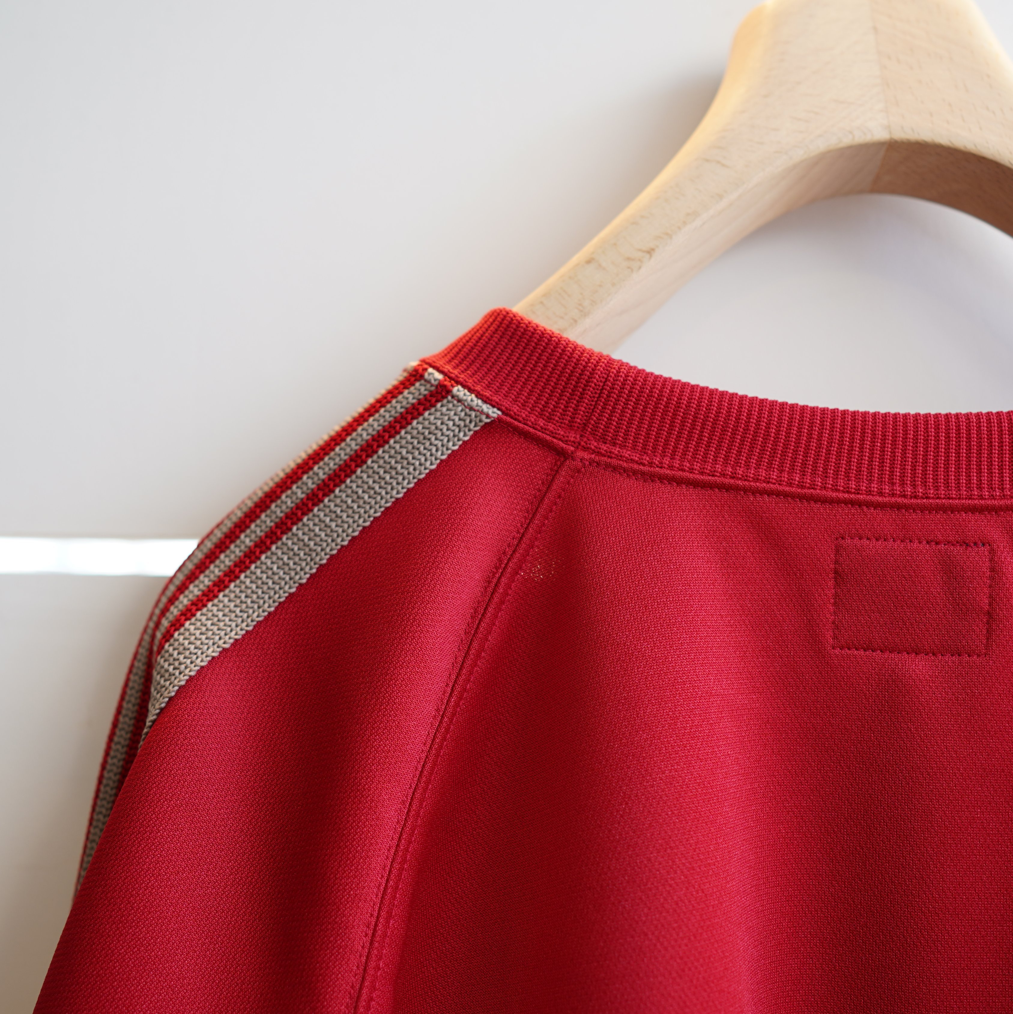 NEEDLES(ニードルス)/TRACK CREW NECK SHIRT POLY SMOOTH -RED- KP219(8)