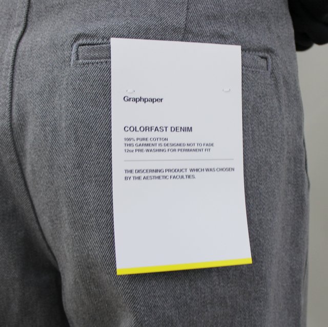 Graphpaper(グラフペーパー)/  Colorfast Denim Two Tuck Pants(8)