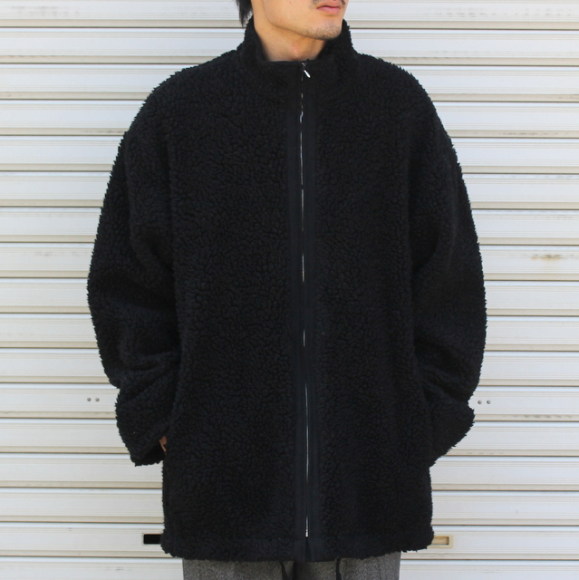 stein Wool Boa Zip Long Jacket sizeM-