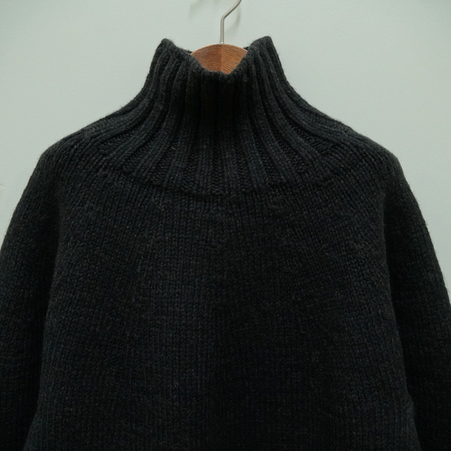 Slopeslow(スロープスロウ)/yoke top turtle neck sweater(yak/lambs multi ply) #1233006(8)
