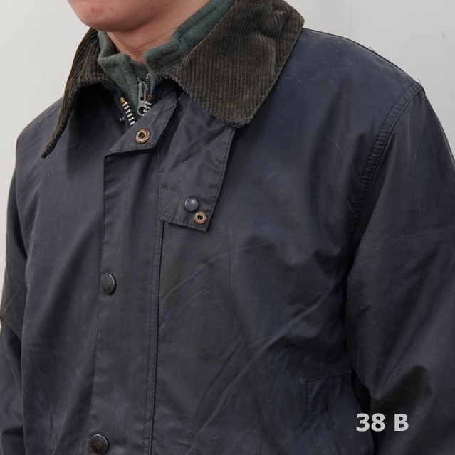 yoused(ユーズド) / BARBOUR REMAKE JACKET (SIZE38) -SAGE,BLACK- #23AW13(8)