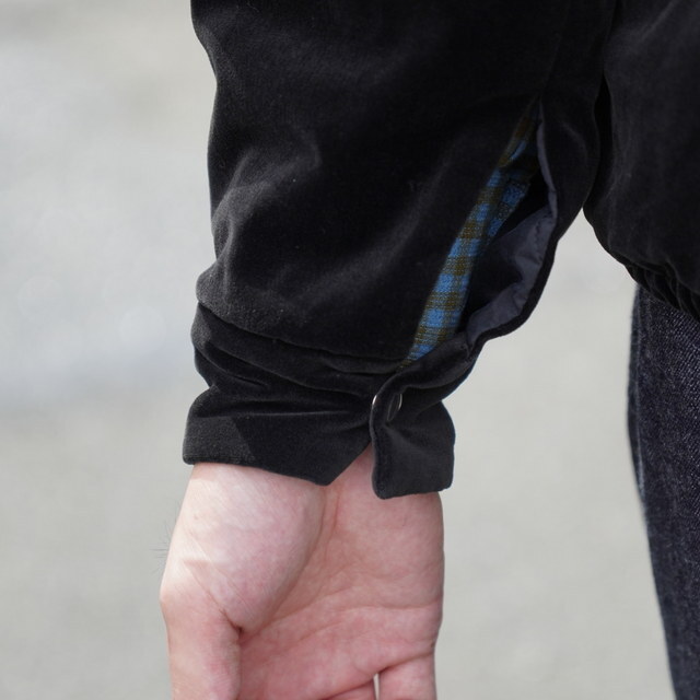 y25AWz A.PRESSE(A vbZ)/ Vintage Souvenir Velour Jacket -BLACK- #25AAP-01-22(8)