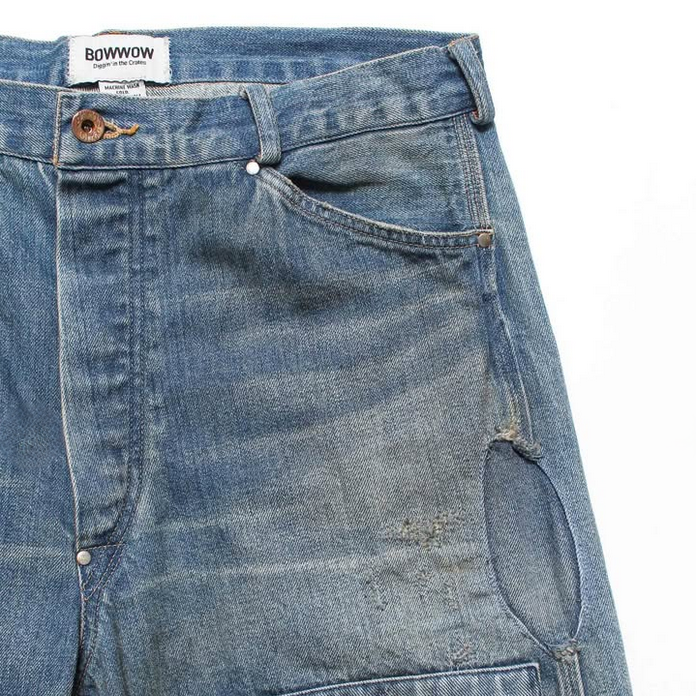 BOWWOW(oEE)/MINER'S REPAIRED DENIM WORK PANTS -AGED INDIGO- #BW252-MRDWP(8)