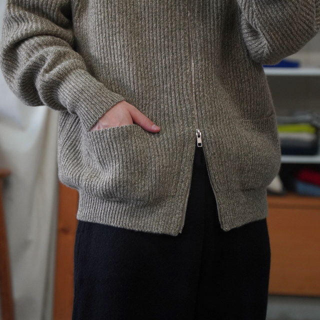 y25AWzHERILL(w)/ GCtwist Driversknit  -BLACK,OLIVE- #25-080-HL-8100-30(8)