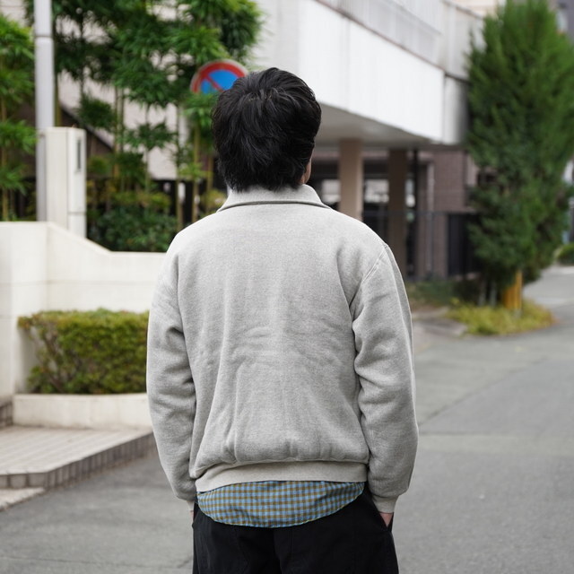 �y26SS�z A.PRESSE(�A �v���b�Z)/ Vintage Sweat Cardigan -BLACK,GRAY- #26SAP-05-14(8)