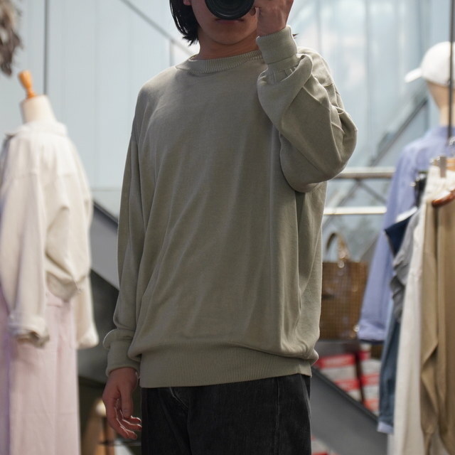  Olde H&Daughter(�I�[���h�G�C�`�A���h�h�[�^�[)/ SILK PLAIN STICH CREW L/S -3color- #BK004(8)