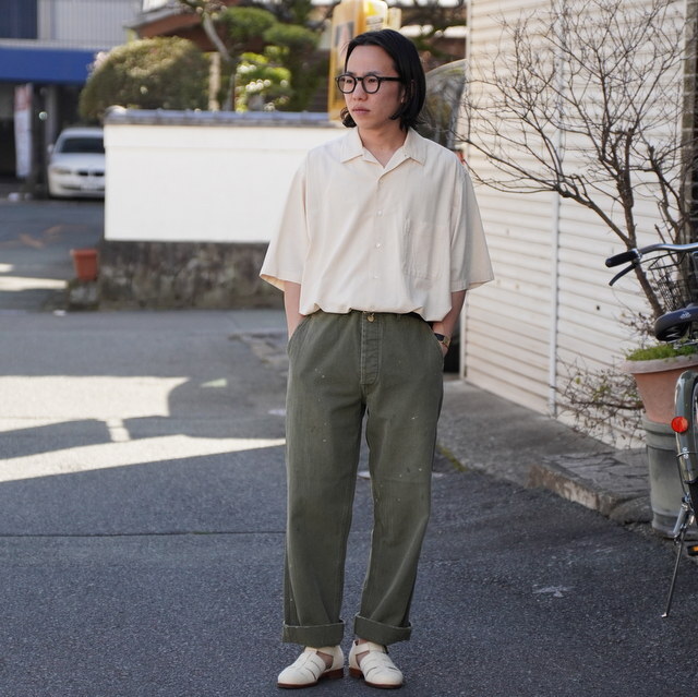 �y26SS�zHERILL(�w����)/ USMC HBTpants  -OLIVEDRAB- #26-030-HL-8190(8)