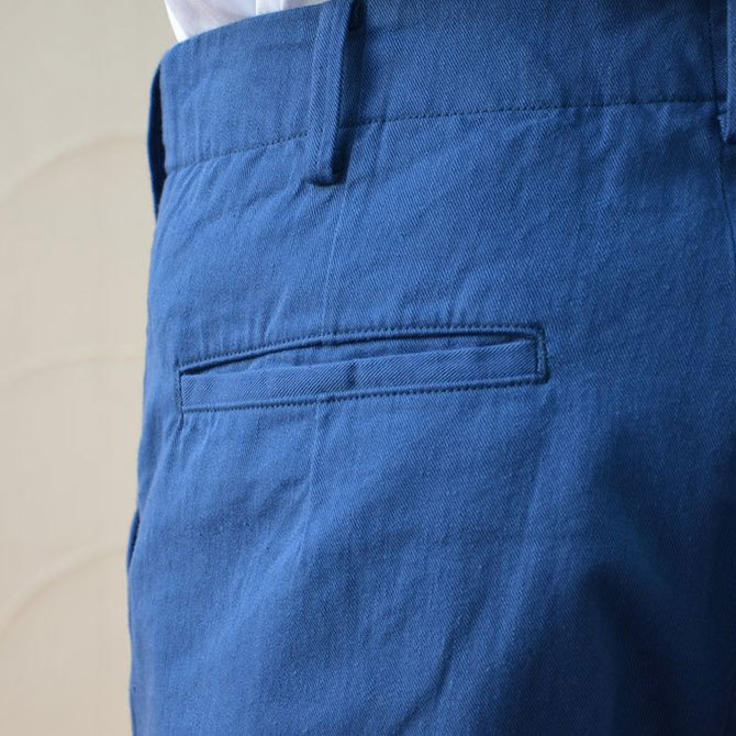 semoh(Z[) cotton chino taipered pants -blue-(9)