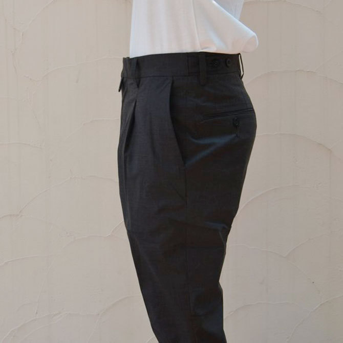 A VONTADE(A {^[W) Tapered Cropped Trousers-T/R Stretch-(9)