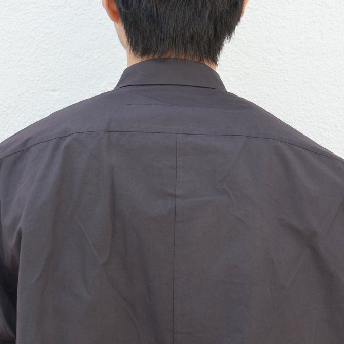 toogood(gD[Obh) / THE DRAUGHTSMAN LONG COTTON PERCALE SHIRT -SOOT-(9)
