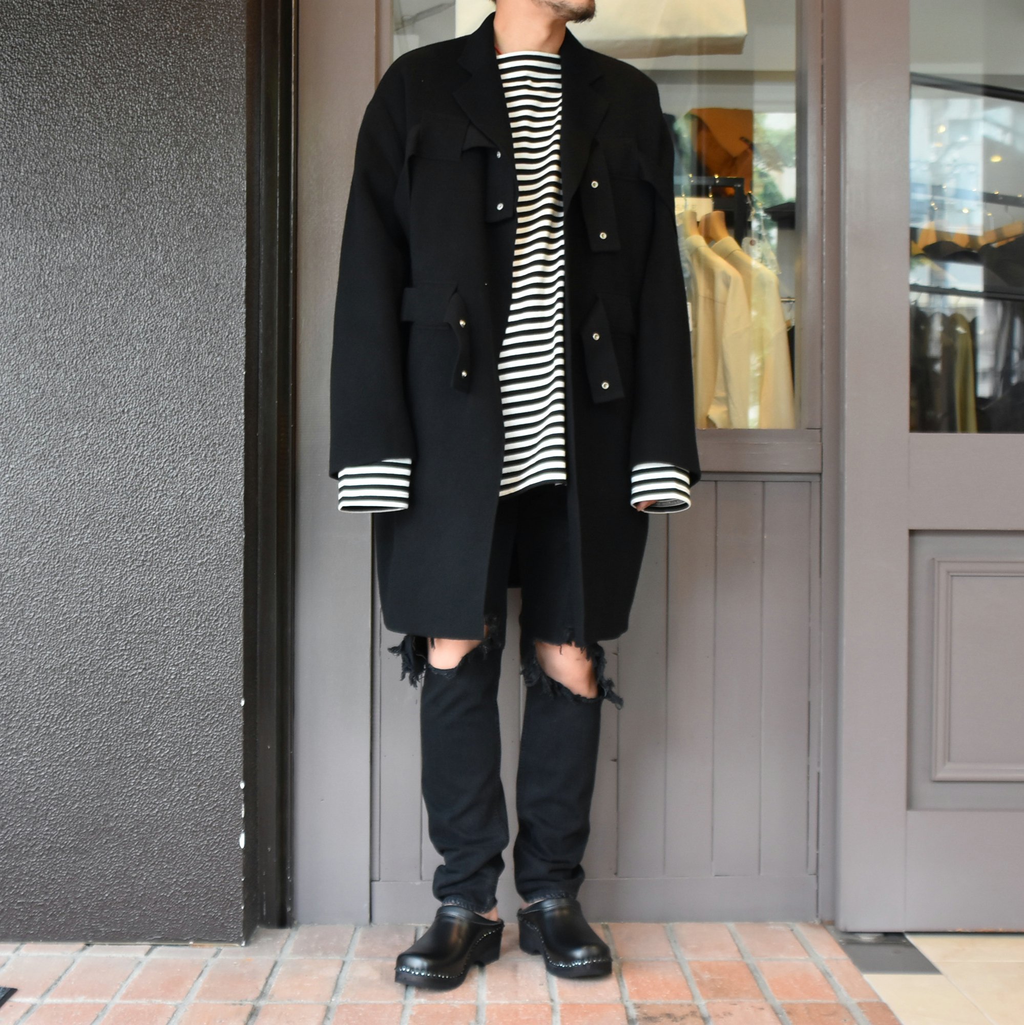 【40% off sale】TAKAHIRO MIYASHITA The SoloIst.(タカヒロミヤシタ ザ ソロイスト) notched lapel long coat # sj.0019bAW20(9)