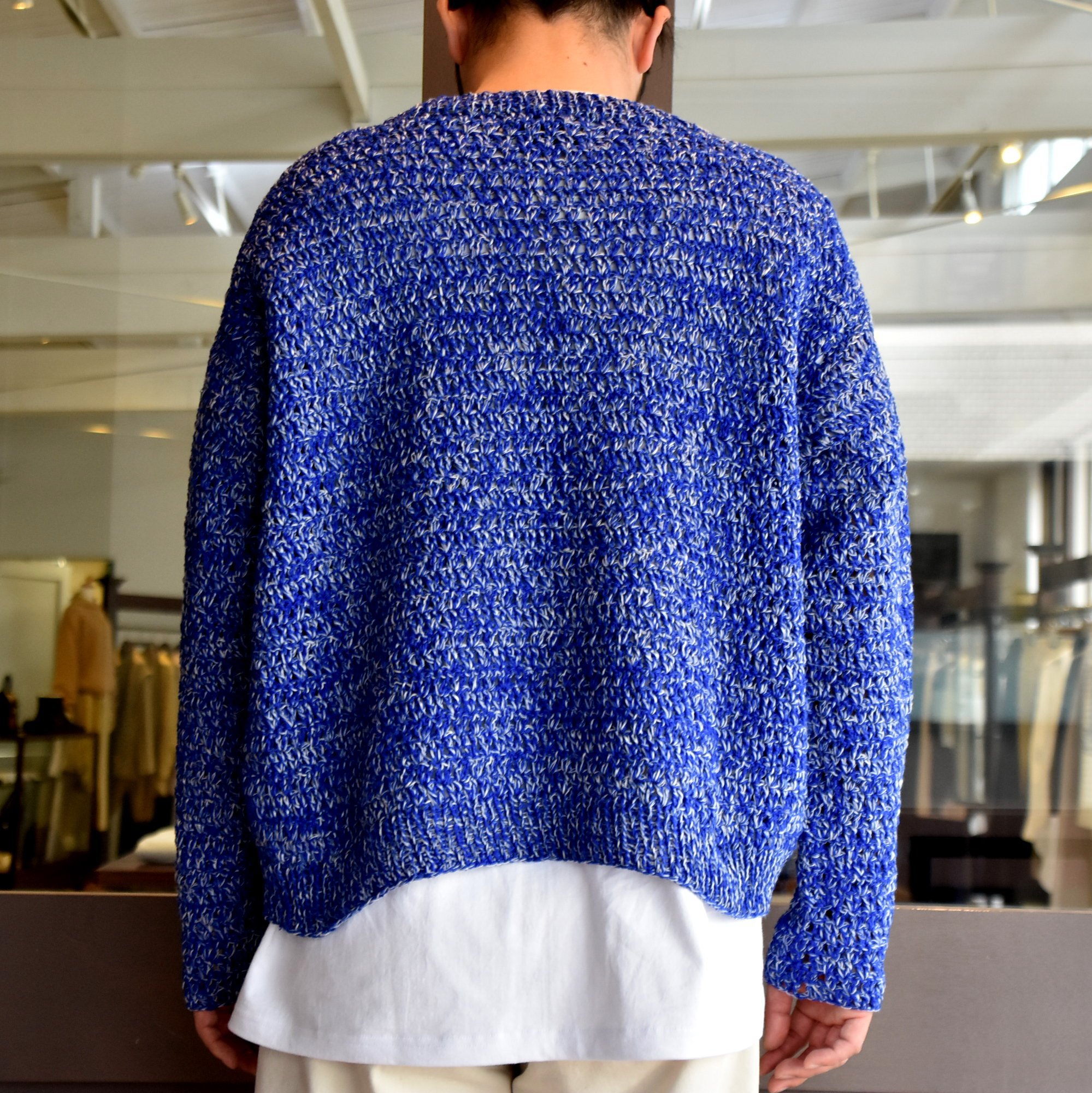 y40% off salez[2021]amachi.(A}`) Caillois's Agate knit-Majorelle Blue- #AY8-25(9)