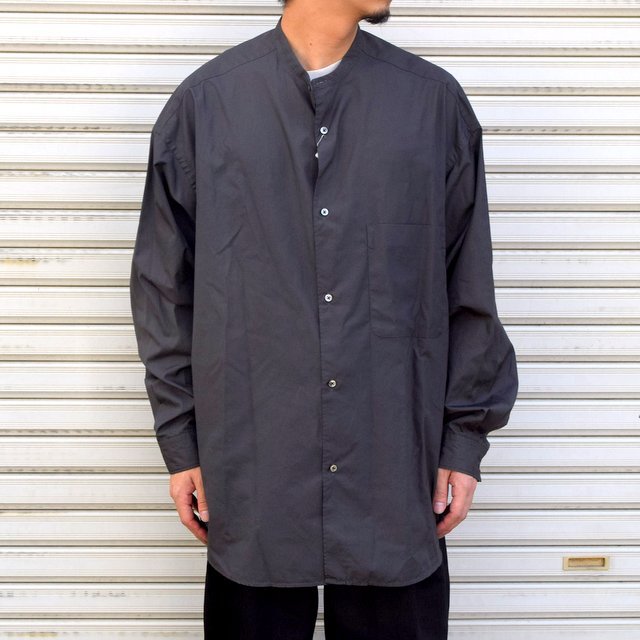 好評 グラフペーパーBroad Oversized Band Collar Shirt 12atZ-m44776206929 