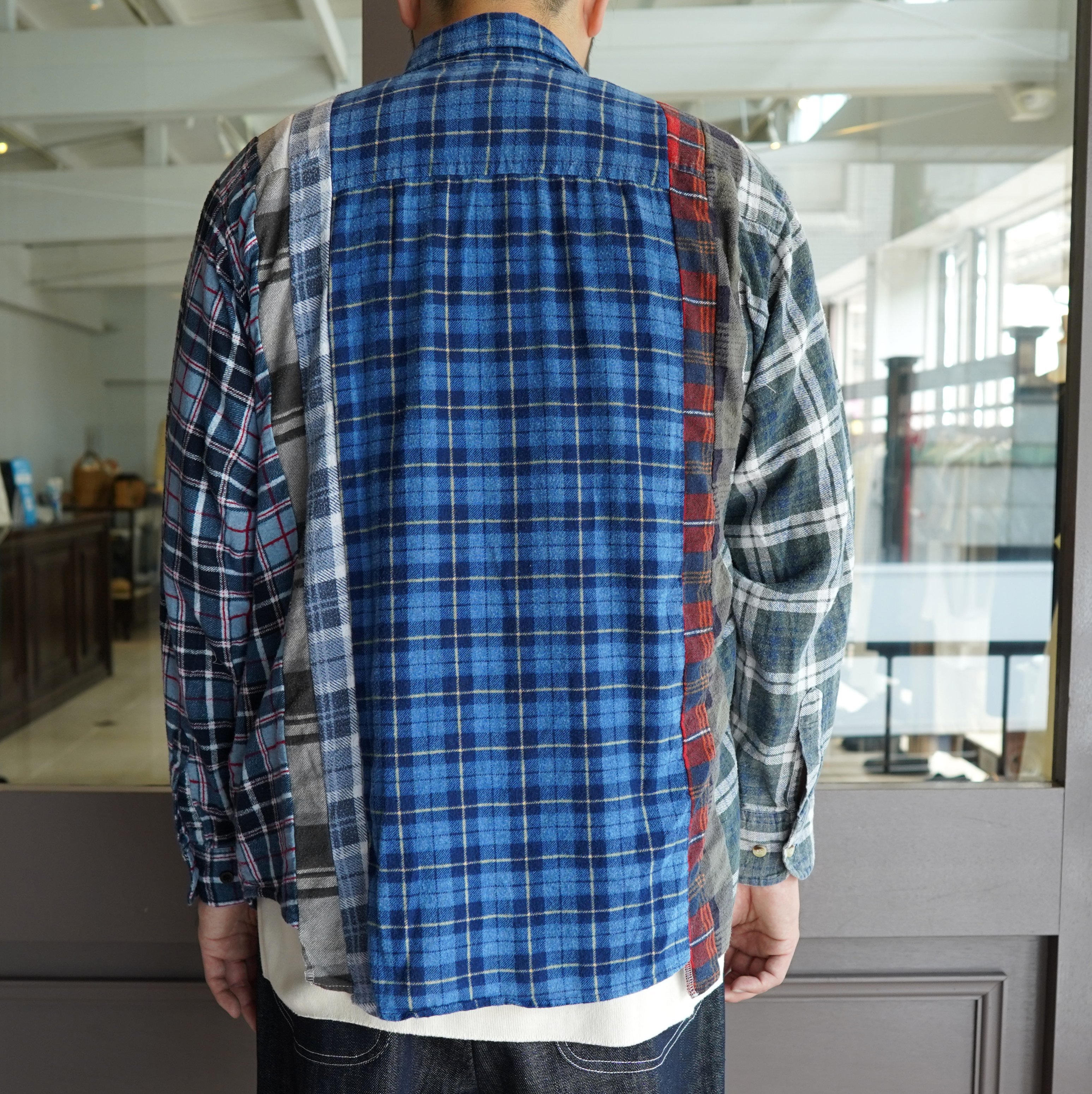【40% off sale】 Rebuild by Needles(リビルドバイニードルス)/ flannel check shirts -ASSORT- #JO286(9)