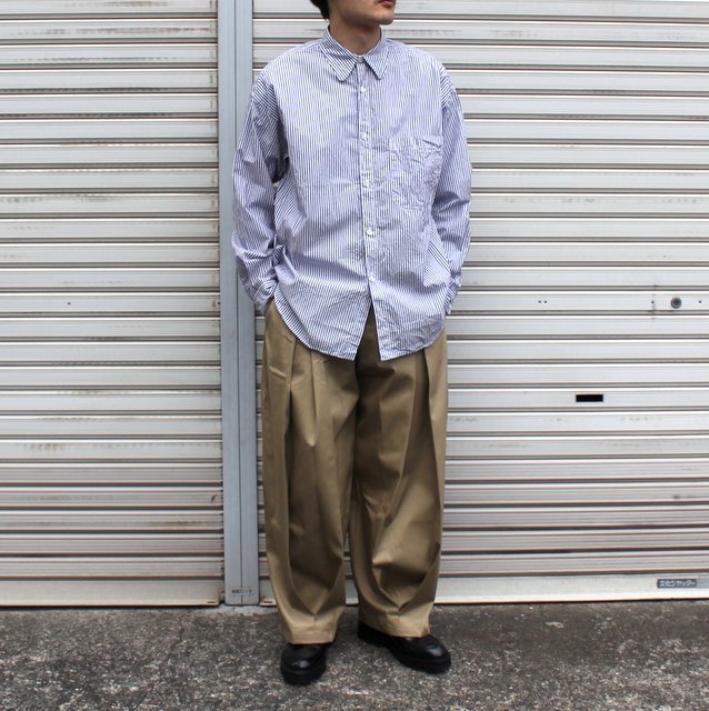 sage NATION / BOXPLEAT TROUSERS #S011／acoustics Men's