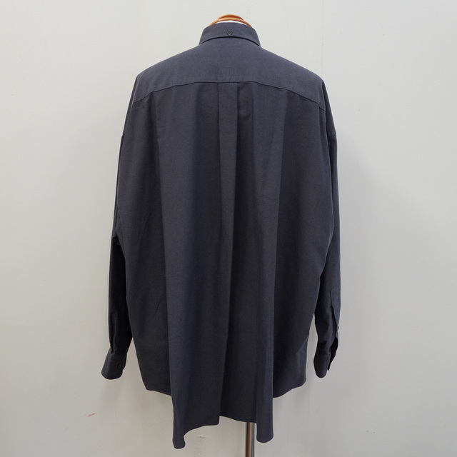 【23AW】Graphpaper (グラフペーパー)/ Oxford Oversized B.D Shirt -WHITE&GRAY- #GM233-50021B(9)