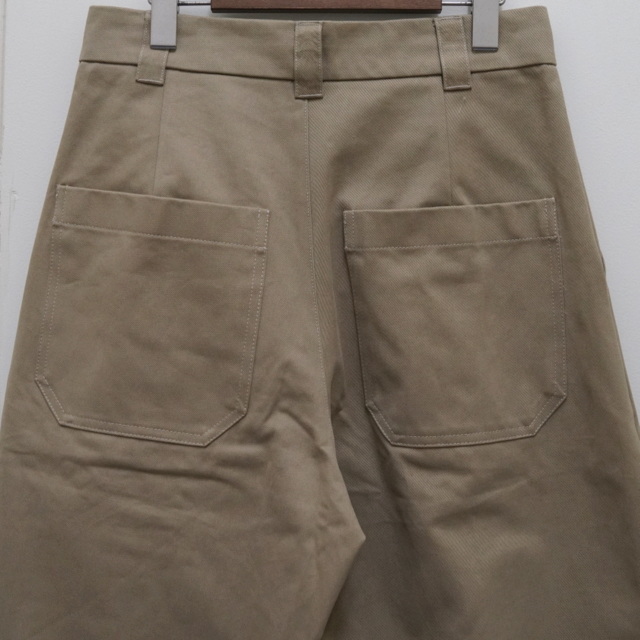 STUDIO NICHOLSON(X^WIjR\)/ PEACHED COTTON TWILL VOLUME PLEAT PANTS -3COLOR- #5110732029(9)