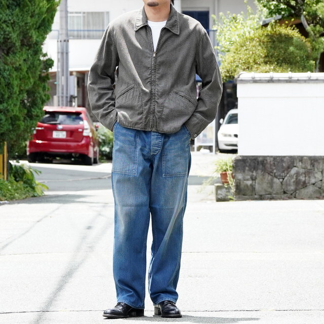 y25AWzHERILL(w)/ US NAVY DENIM TROUSERS -VINTAGE WORN- #25-030-HL-8020(9)