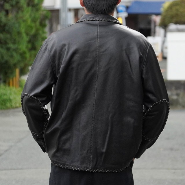 BOWWOW(oEE)/BRAIDED LEATHER COVERALL -BLACK- #BW252-BLC(9)