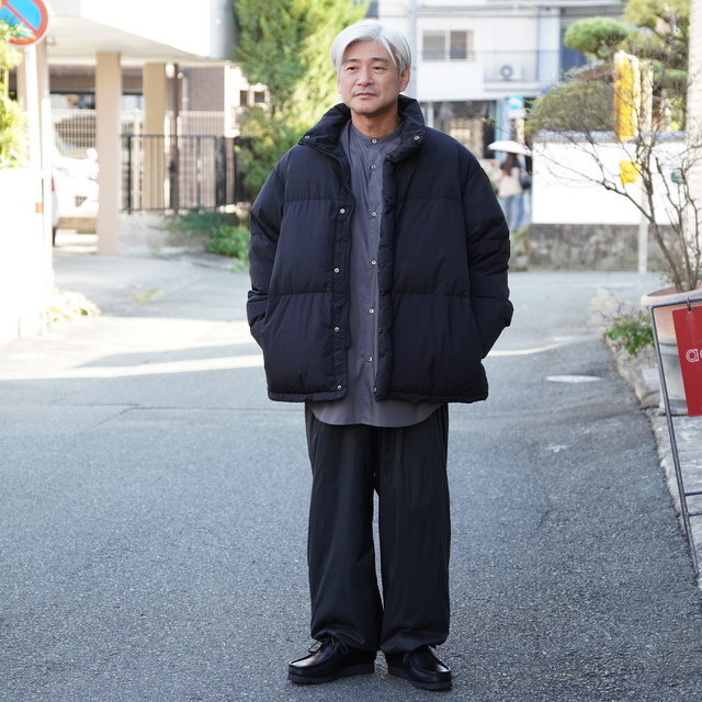 y25AWzGraphpaper (Oty[p[)/ Garment Dyed Down Jacket  -BLACK- #GM253-30574(9)