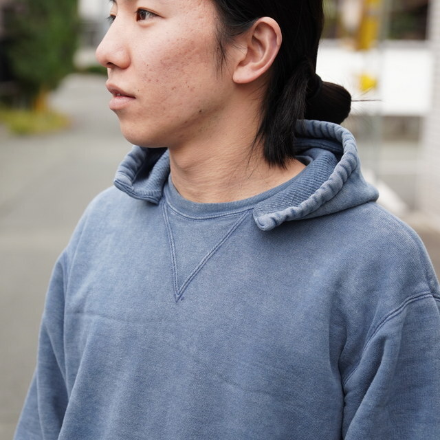 �y26SS�z A.PRESSE(�A �v���b�Z)/ Vintage Attached Hood Sweat Parka -BURGUNDY,BLUE- #26SAP-05-16(9)