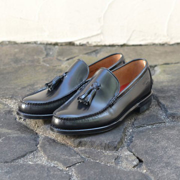 REGAL Shoe&Co.(リーガル シューアンドカンパニー)  Genuine Moccasin Tassel Slip-on -BLACK- 【Z】