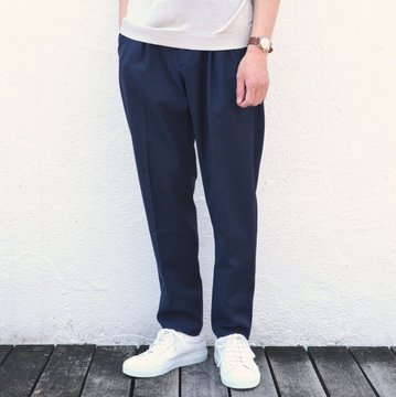 G.T.A(ジー・ティー・アー)/ 2PLT CROPPED / WOOL TRO NATURAL STRETCH -(820)NAVY- #50184